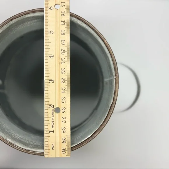 Rare Unique Vintage Style Galvanized Milk Can With American Flag 8.75” X… - Picture 9 of 13